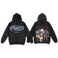 Kid Glasses Distressed Hoodie