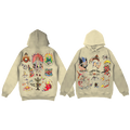 Eagle Patches Distressed Hoodie